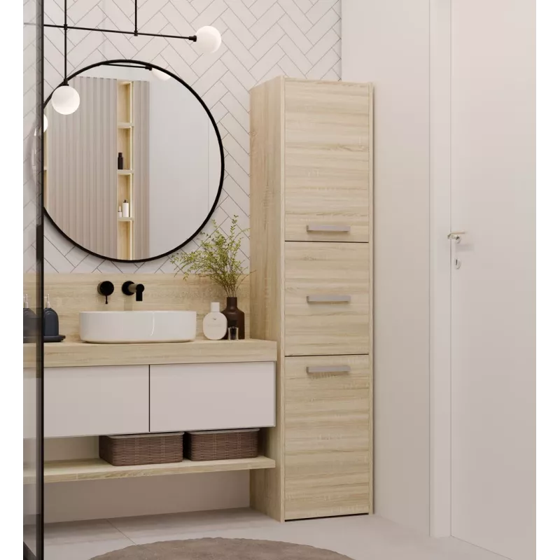 Topeshop S43 SONOMA vonios spintelė ąžuolo spalvos