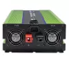 Qoltec Monolith įtampos keitiklis | Baterijos įkrovimas | UPS | 2000W | 4000W | 12V į 230V | Grynas sinusas | LCD juodai žalias