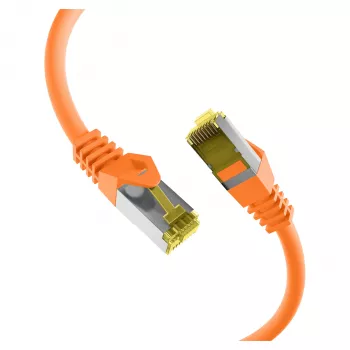 RJ45 komutacinis kabelis Cat.6A S/FTP LSZH Cat.7 neapdorotas laidas oranžinis
