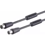 Koaksialinis antenos kabelis ShiverPeaks 80203-128-2.5S — 2,5 mm, 100 dB, juodas