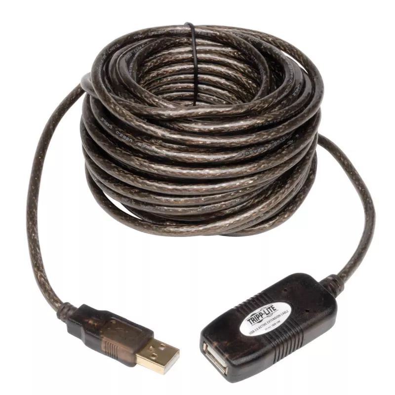 Tripp Eaton Tripp Lite Series 10M USB 2.0 Hi-Speed Active Extension Repeater Cable USB-A M/F 33' 33ft 10 Meter - USB-Extension Cable - USB (M)