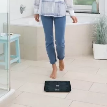 Medisana BS 450 kūno analizės svarstyklės, maks. 180 kg, juodos, Bluetooth, ITO jutikliai (40510)