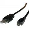 ROLINE USB 2.0 laidas, A tipo - 5 kontaktų Mini, 0,8 m (11.02.8708)