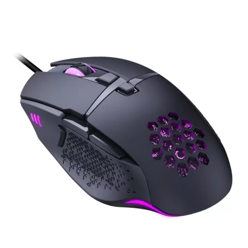 “Lumi Legend WM03G-16” laidinis pelė, USB A tipo, optinė, 7200 DPI, juoda