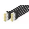 Tinklo kabelis Digitus CAT 6A S/FTP RJ-45 0,25 m juodas