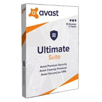 Avast Ultimate raktas – 10 įrenginių, 3 metai (Global)
