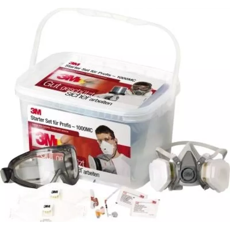 Viso veido oro valymo respiratorius 3M 1000MCWE FFP2, viso veido, FFP2 filtravimo
