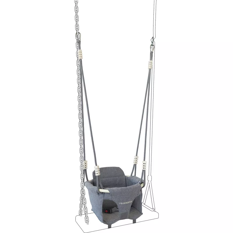 Toddler Swing Attachment HUDORA 72103 – pilka apsauginė kėdutė, priedas prie žaidimų kompleksų