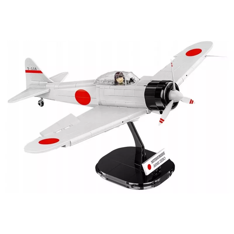 Statybinis rinkinys Cobi Mitsubishi A6M2 „Zero-Sen“ – 347 vienetai, rekomenduojamas amžius 3+