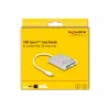 Kortelių skaitytuvas DeLOCK 91005 USB 3.2 Gen 1 Type-C pilkas CF MMC MicroSD