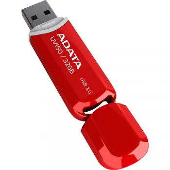 ADATA DashDrive UV150 USB atmintinė 32 GB, USB Typee-A 3.2 Gen 1, raudona, dangtelio dizainas