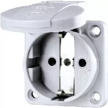 MENNEKES SCHUKO-panelinis lizdas 16A 11030 pilkas 2P+E 230V 11030 (11030.)