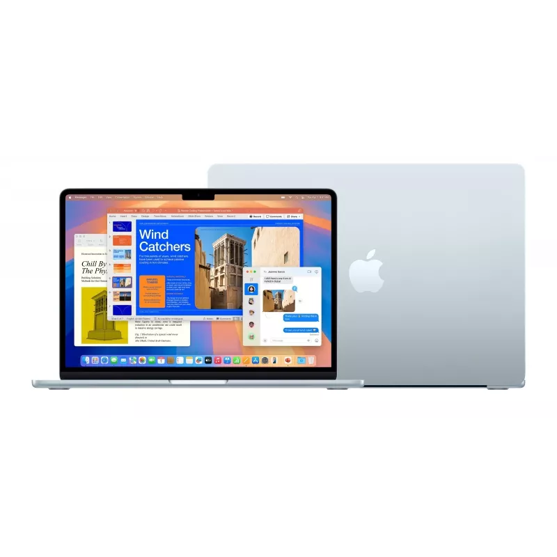 “Apple MacBook Air 13 colių : M4 lustas su 10 branduolių CPU ir 8 branduolių GPU, 16 GB, 256 GB SSD - Dangaus mėlyna”
