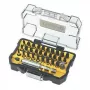 Atsuktuvų antgalių rinkinys DeWalt DT70560T — 32 vienetai, įvairūs antgaliai laikymo dėkle