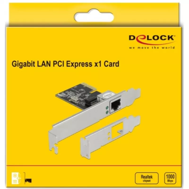 PCI Express x1 plokštė DeLOCK RTL8111 1 x RJ45 Gigabit LAN