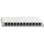 Komutacinis skydelis Rutenbeck PP-Cat.6A iso-12 12x RJ-45 Ekranuotas Gryna Balta