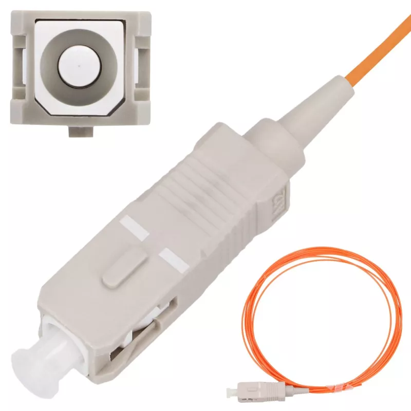 Daugiamodis kabelis „Pigtail SC/UPC“ Extralink OM2 50 µm 900 µm 2 m FTTH oranžinis