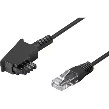 Wentronic Goobay – telefono kabelis – TAE-F (M) – RJ-45 (M) – 15 m – juodas (51236)