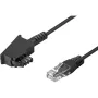 Wentronic Goobay – telefono kabelis – TAE-F (M) – RJ-45 (M) – 15 m – juodas (51236)