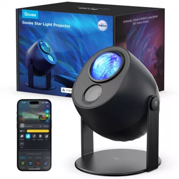 Govee H6093 Star Light Projector RGBW — patalpų žvaigždėto dangaus šviesos projektorius