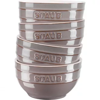 STAUB APVALUS DUBUO 40508-148-0 14 CM - 4 VIENETŲ RINKINYS