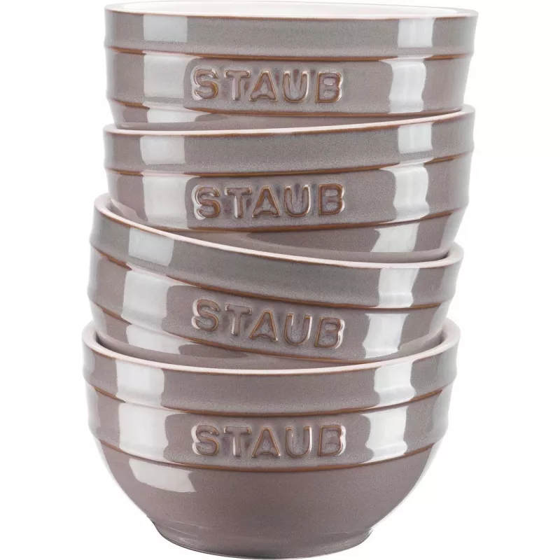 STAUB APVALUS DUBUO 40508-148-0 14 CM - 4 VIENETŲ RINKINYS