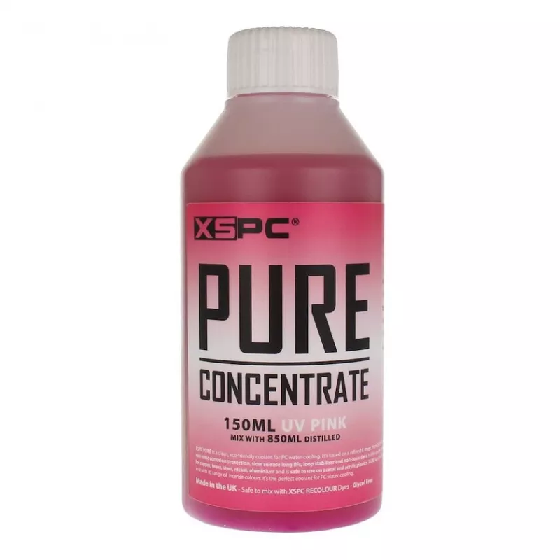 Aušinimo koncentratas XSPC Pure 150 ml — rožinis, reaguojantis į UV