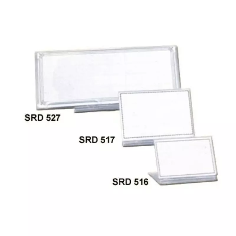 Stalo kortelė Nenurodyta SRD-527/EOL 200 x 80 mm — stalo ženklas, tuščias