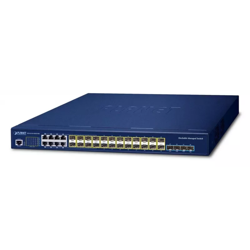 Valdomas komutatorius PLANET Layer 3 16 prievadų 100/1000X SFP 10G Ethernet