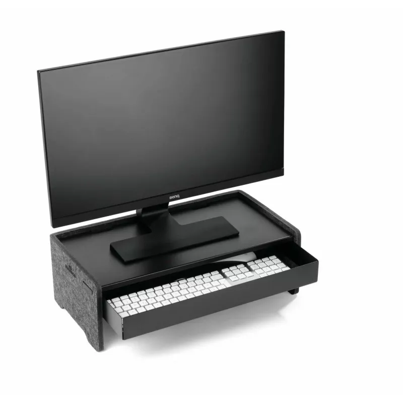 Stalčius Durable 508201 monitoriaus laikiklio priedas juodas metalinis 468 mm plotis 221 mm gylis 53 mm aukštis