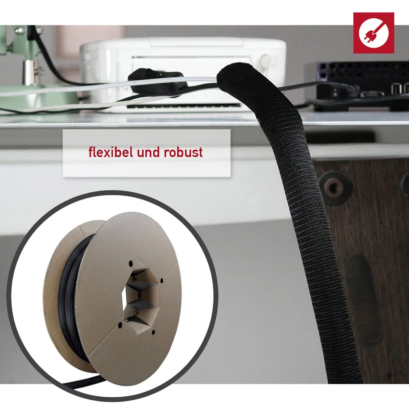 Kabelių vamzdelis Label-the-cable PRO5110 juodas