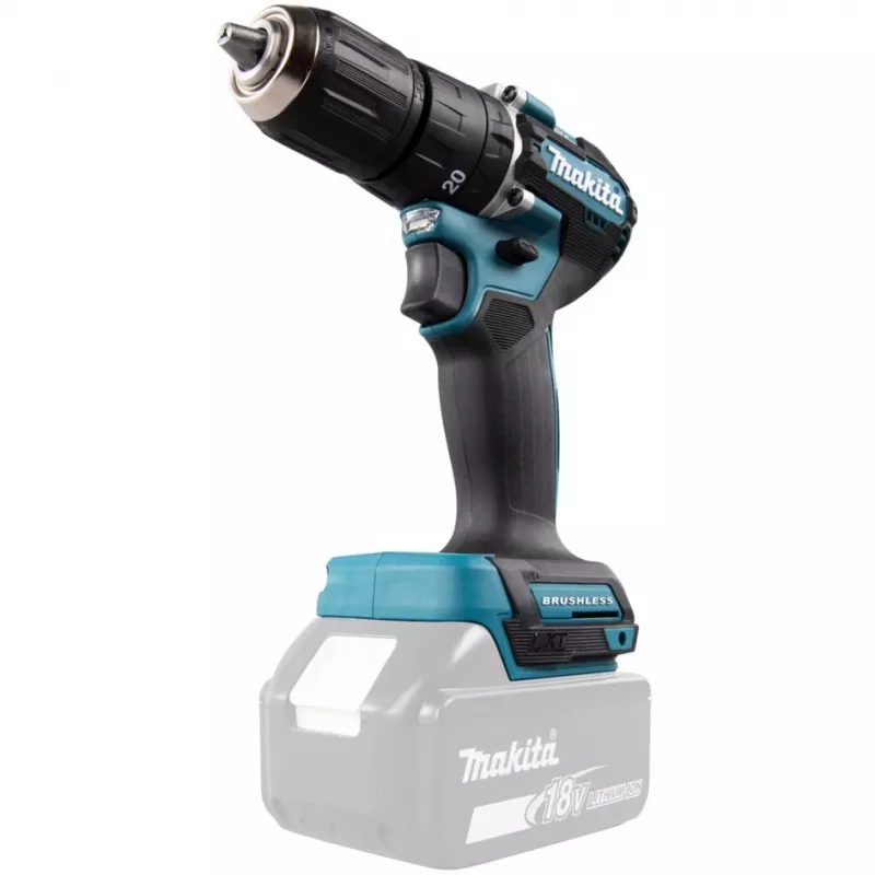Makita DHP487Z grąžtas 1700 RPM Beraktis 1.4 kg Juoda, Mėlyna