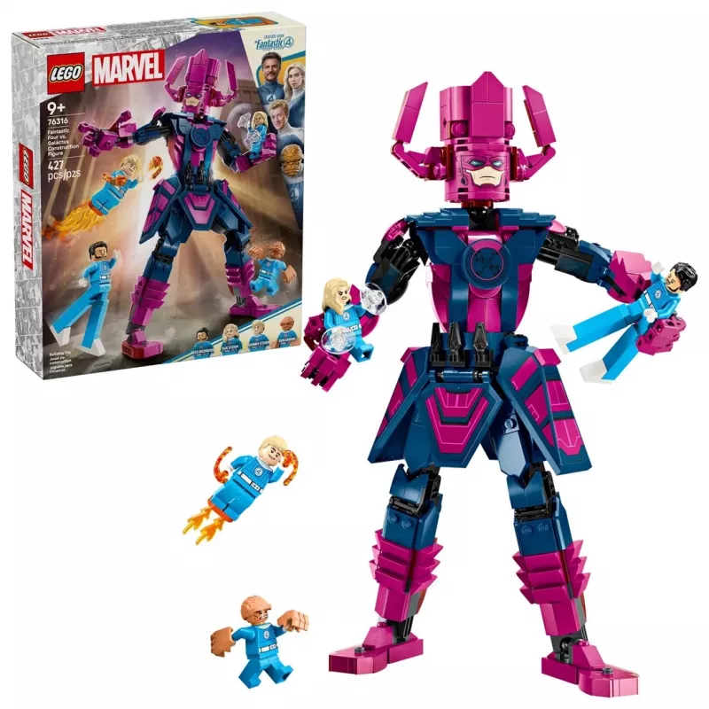 LEGO statybų rinkinys Marvel Super Heroes 76316 — Fantastiškasis ketvertas: Galactus minifigūrėlių rinkinys, 427 detalės, 4 minifigūrėlės, amžius 9+
