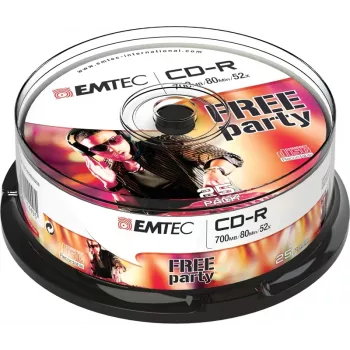 CD-R Emtec ECOC802552CB 700 MB 52x 25 vnt.