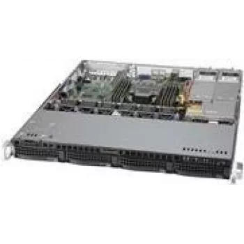 Supermicro SC813M F2TQC4-R407CB - montuojamas stelaže - 1U - ATX - SATA/SAS - karšto keitimo - juoda