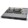 Supermicro SC813M F2TQC4-R407CB - montuojamas stelaže - 1U - ATX - SATA/SAS - karšto keitimo - juoda