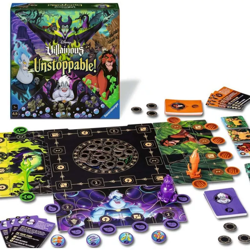 Stalo žaidimas Ravensburger Disney Villainous Unstoppable! Strateginis, nuo 7 metų