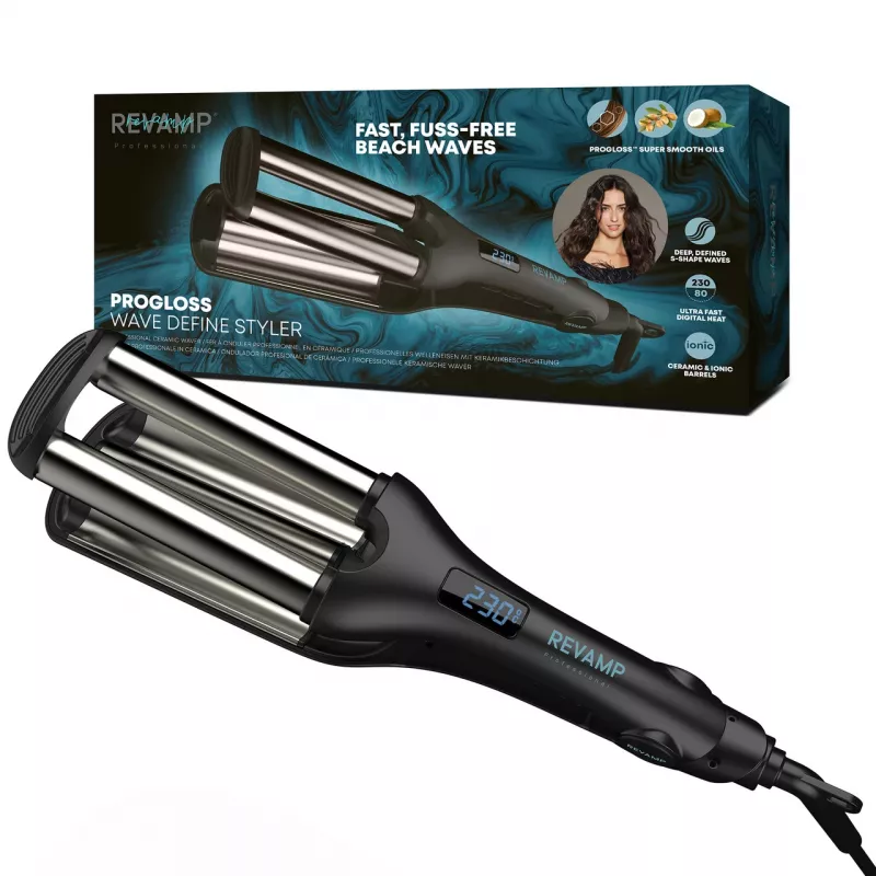 Plaukų garbanojimo ir tiesinimo įrenginys Revamp Wave Define Styler WV-1750-EU 2-in-1