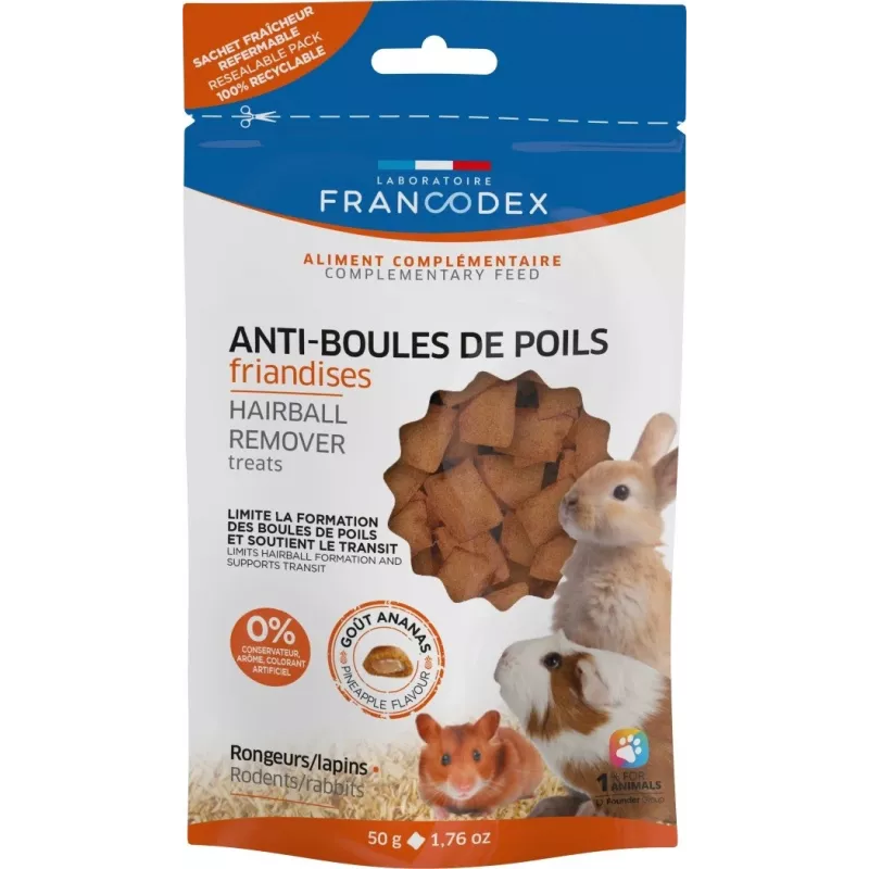 FRANCODEX Anti-Hooking Treats - triušio skanėstas - 50 g