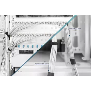 Tinklo kabelis Digitus CAT 6A U/UTP plonas komutacinis kabelis RJ-45 Cat6a 2 m pilkas