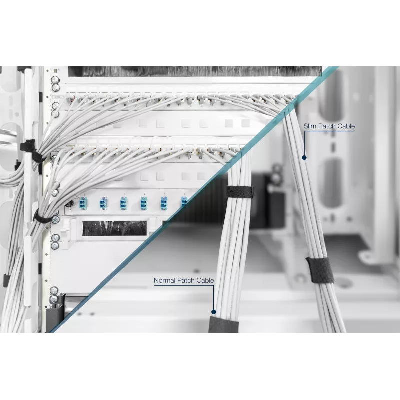 Tinklo kabelis Digitus CAT 6A U/UTP plonas komutacinis kabelis RJ-45 Cat6a 2 m pilkas