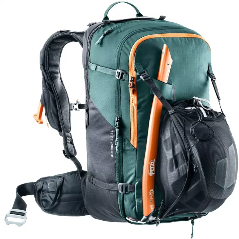 Deuter Alproof 30 SL Avalanche Backpack - Juoda/Green Denim