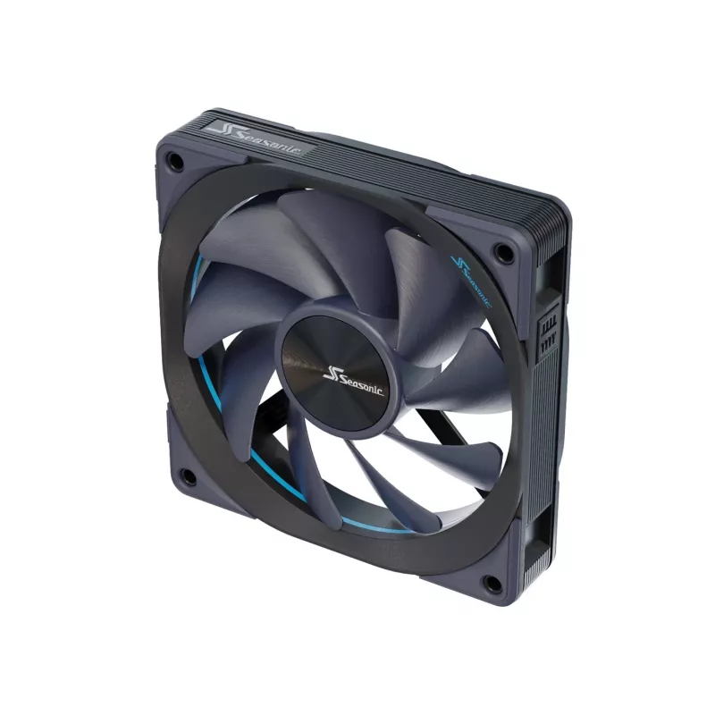 Seasonic MagFlow 1-Fan Kit Kompiuterio korpuso ventiliatorius 12 cm Juodas 1 vnt.