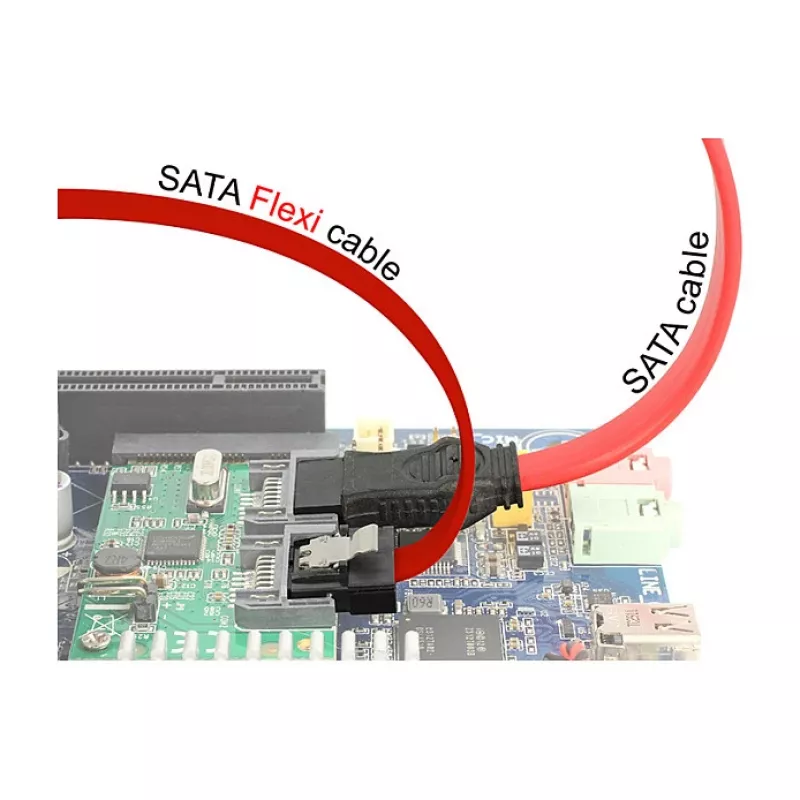 SATA laidas DeLOCK 0,1 m 2xSATAIII
