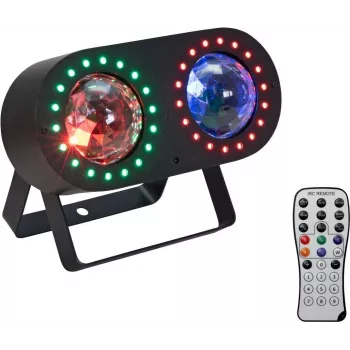 EUROLITE LED šviesos efektas DMF-3 Hybrid Flower Effect 3-in-1 — LED scenos/vakarėlių efektas