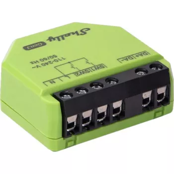 Dimmer Shelly DALI Gen3 su 0–10V palaikymu, Shelly — belaidis, 110–240V, juodas plastikas