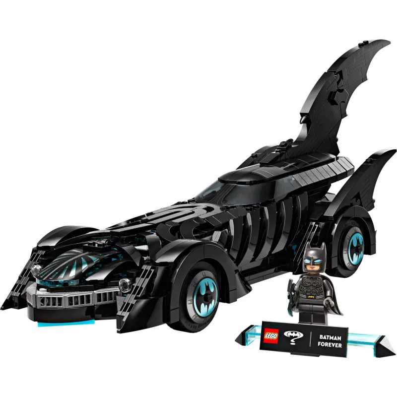 LEGO konstruktorius DC Super Heroes Batman Forever Batmobile 76304 — 909 detalės, 1 minifigūrėlė, rekomenduojamas amžius 12+
