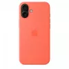 iPhone 16 Plus silikoninis dėklas su MagSafe - oranžinis