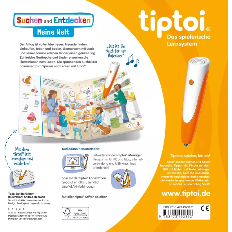 tiptoi Search and Discover: My World, Learning Book
