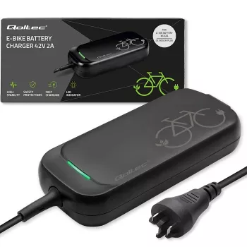QOLTEC įkroviklis, skirtas elektriniam dviračiui Bosch 50762 36V/42V 2A